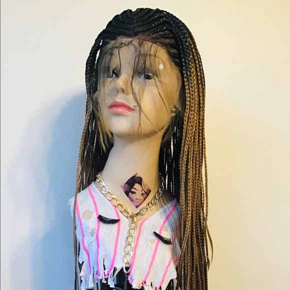 Beautiful Free Part Synthetic Lace Front Wigs with Baby Hair Box Braids - Picture 7 of 14